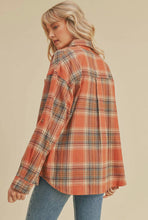 Paper Crane Plaid Button Down Shirt Rust