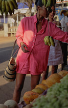 Summer Away Linen Short Pink