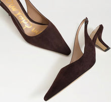 Sam Edelman Bianka Slingback Pump in Cafe Noir Suede