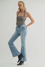 Just Black Denim Light Wash Straight Bootcut Mid Rise Jean