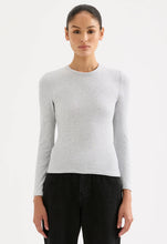 Nude Lucy Grey Organic Cotton Rib LS Tee