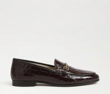 Sam Edelman Loraine Bit Loafer in Amaro Brown Croco Leather