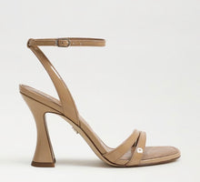Sam Edelman Junie Strappy Sandal in Sienna Tan Patent Leather