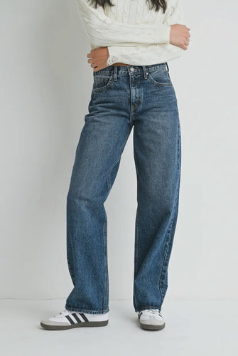 Just Black Denim Dark Wash Relaxed Straight