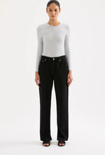 Nude Lucy Grey Organic Cotton Rib LS Tee