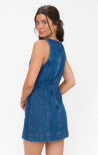 Show Me Your Mumu Boulevard Mini Dress in Reservoir Blue Denim