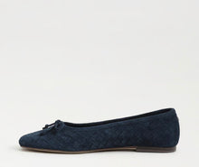 Sam Edelman Ruthie Woven Ballet Flat in Oasis Navy Suede