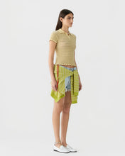 Guest In Residence Smocked Shrunken Polo in Butter/Camel