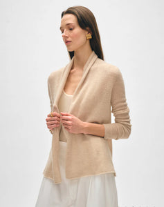 White + Warren Cashmere Sand Cardigan