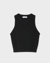 White + Warren Cotton Slub Black Tank Top