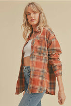 Paper Crane Plaid Button Down Shirt Rust