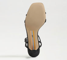 Sam Edelman Presley Strappy Kitten Heel Sandal in Black Leather