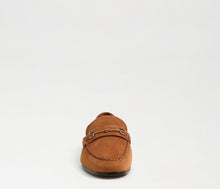 Sam Edelman Loraine Unlined Loafer in Honey Bourbon Nubuck Suede