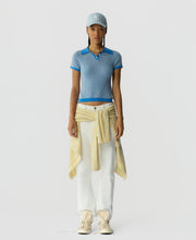 Guest In Residence Pique Shrunken Polo in Sail Blue