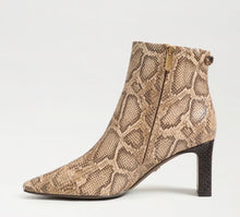 Sam Edelman Saige Ankle Boot in Brown Snake Print Leather