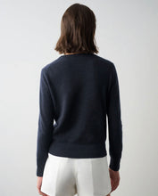 White + Warren Cashmere Classic Crewneck Deep Navy