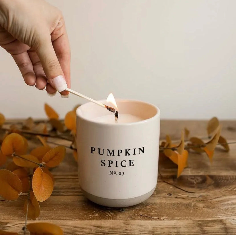 Pumpkin Spice Cream Stoneware Candle