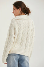 Crescent Chunky Cream Knit Sweater