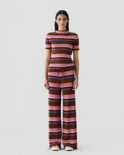 Guest In Residence Palazzo Pant in Burnt Sienna Combo