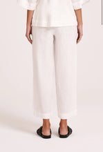 Nude Lucy White Lounge Linen Crop Pant