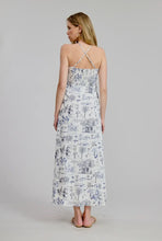 Flat White Amalfi Printed Midi Summer Dress