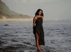 The Handloom Siesta Black Dress