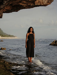 The Handloom Siesta Black Dress