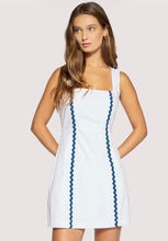 Lost + Wonder Luciana Mini Dress in White/Navy