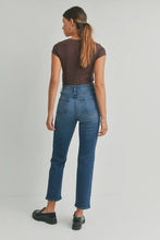 Just Black Denim High Rise Dark Wash Crop Straight