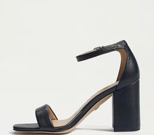 Sam Edelman Daniella Black Heel Sandal in Black Leather