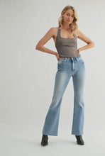 Just Black Denim Light Wash Straight Bootcut Mid Rise Jean