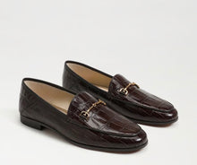 Sam Edelman Loraine Bit Loafer in Amaro Brown Croco Leather