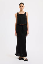 Nude Lucy Black Amani Linen Skirt
