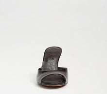 Sam Edelman Jeanie Heeled Mule in Rich Chocolate Patent Leather