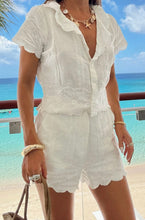 Show Me Your Mumu Lyla Short in White Eyelet Embroidery