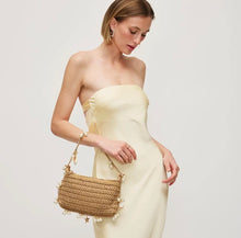 Urban Expressions Steph Seasonal Seashell Evening Bag in Natural Straw