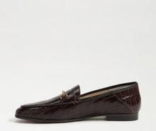 Sam Edelman Loraine Bit Loafer in Amaro Brown Croco Leather