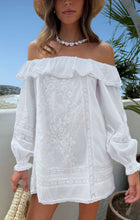 Show Me Your Mumu Meadow Mini Dress in Cream Voile Trim