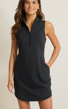 Tommy Bahama IslandZone Aubrey Zip Mock Dress in Black