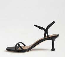Sam Edelman Presley Strappy Kitten Heel Sandal in Black Leather