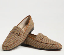 Sam Edelman Loraine Bit Loafer in Honey Multi Tweed Fabric
