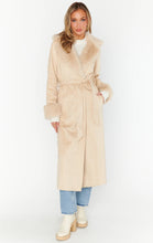 Show Me Your Mumu Penny Lane Beige Faux Suede Coat