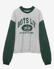 Boys Lie Athletics Dept. Kara Crewneck in Grey/Green