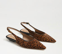 Sam Edelman Netty Slingback Flat in Leopard Print Brahma Hair