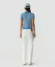 Guest In Residence Pique Shrunken Polo in Sail Blue