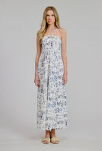 Flat White Amalfi Printed Midi Summer Dress
