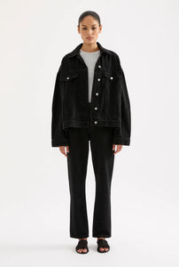 Nude Lucy Washed Black Denim Jacket