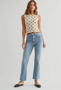 Just Black Denim Light Wash Slimmed Cropped Bootcut