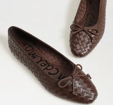 Sam Edelman Ruthie Woven Ballet Flat in Terazzo Brown Leather