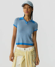 Guest In Residence Pique Shrunken Polo in Sail Blue